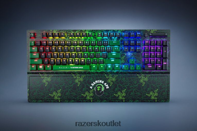Razer X *A Bathing Ape klávesnica zelená blackwidow v3 - zelený vypínač - nám ZNL2NV60