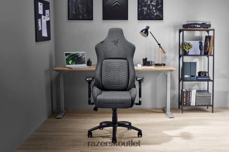 Razer herná stolička jedna farba iskur - tmavošedá látka ZNL2NV137
