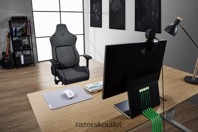 Razer herná stolička jedna farba iskur - tmavošedá látka ZNL2NV137