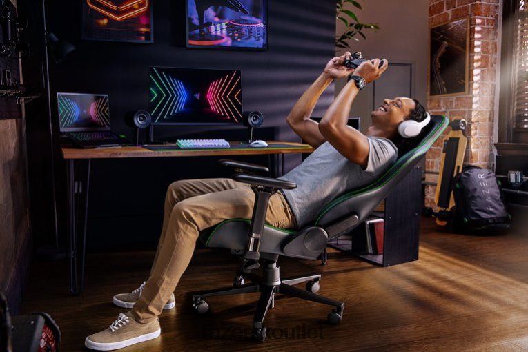 Razer herná stolička zelená enki ZNL2NV131